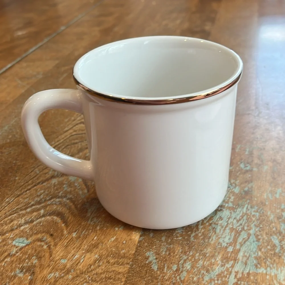 POTTERY BARN Stewart Plaid Monogram Initial T Mug